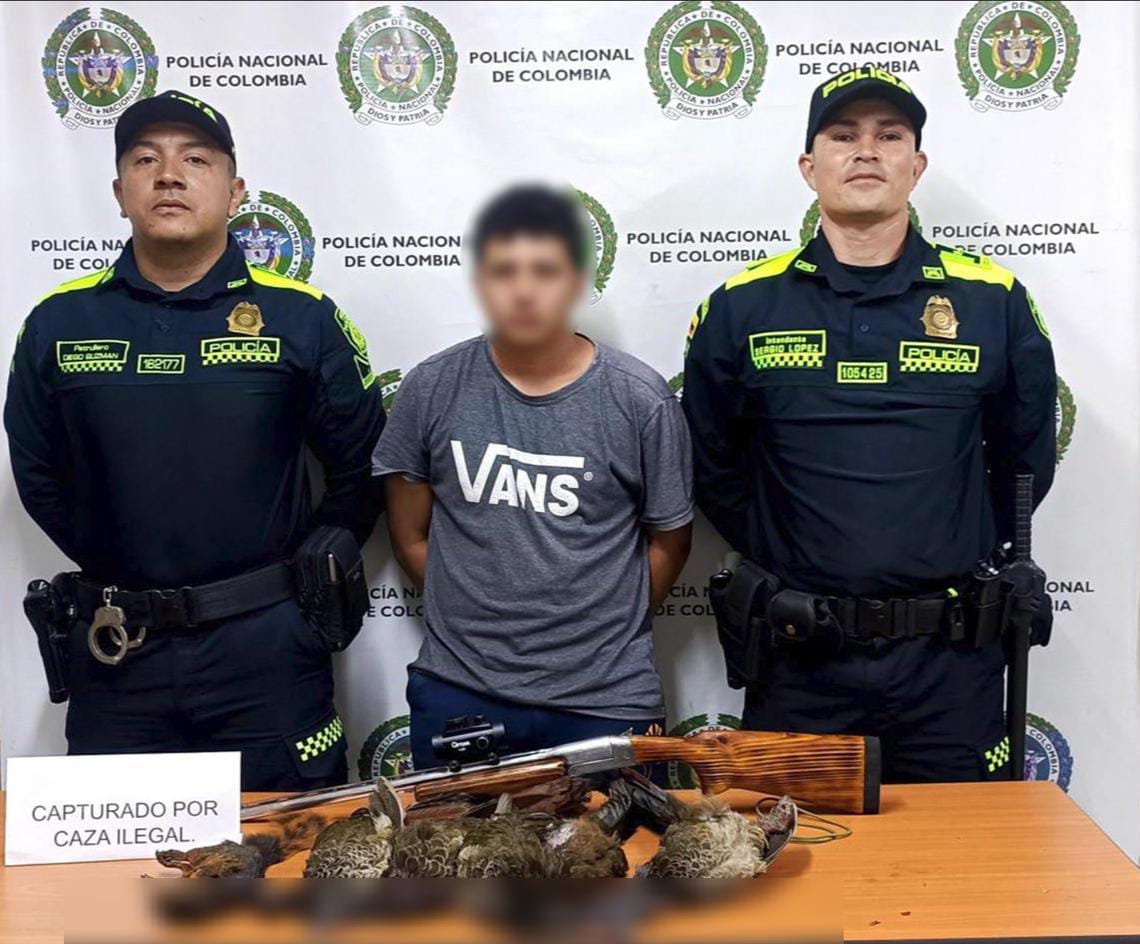 Por caza ilegal fue capturado un hombre en Barbosa Antioquia