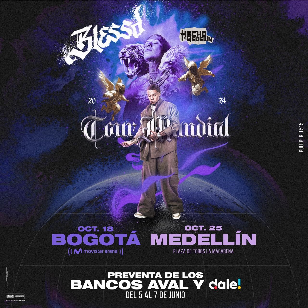 BLESSD llegará a Bogotá y Medellín con la gira más importante de su carrera