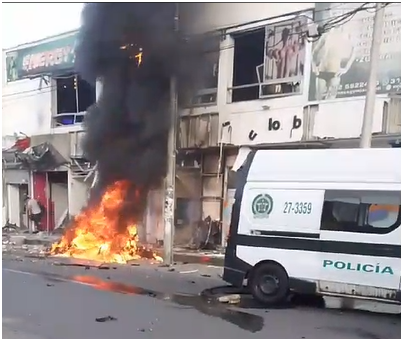 Explosión de Motocicleta Bomba en Jamundí Deja Heridos a Policías y Civiles
