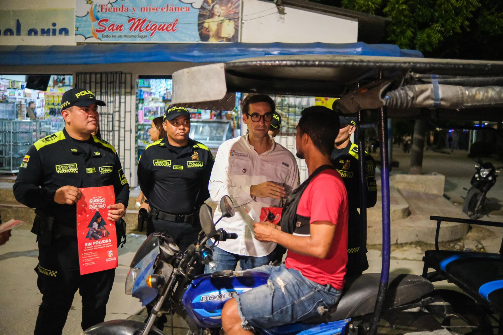 Caravana de la Gobernación recorrió el Atlántico para concientizar sobre el uso de la pólvora