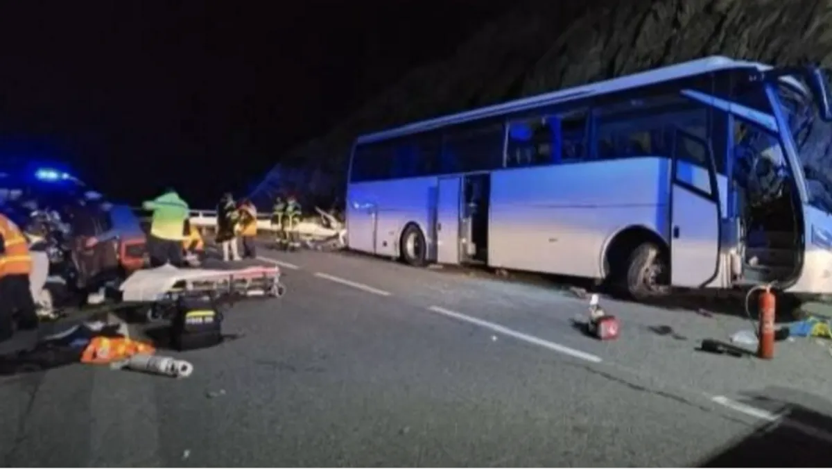 Accidente de bus en Francia deja dos colombianos muertos y 31 heridos