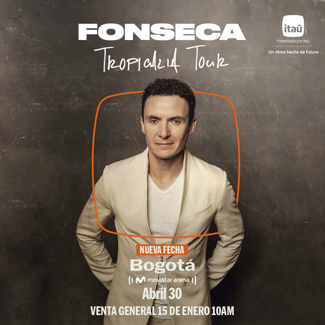 Fonseca Anuncia su nueva gira “tropicalia” 2025  Por los estados unidos