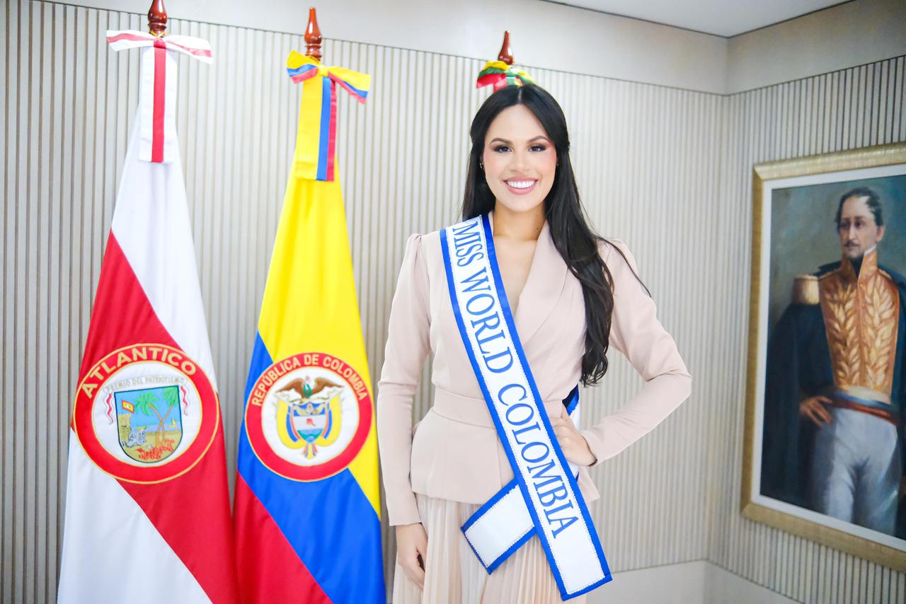 Miss Mundo Colombia 2024 Andrea Romero es reconocida como embajadora de las artesanías del Atlántico y del país por la Gobernación del Atlántico