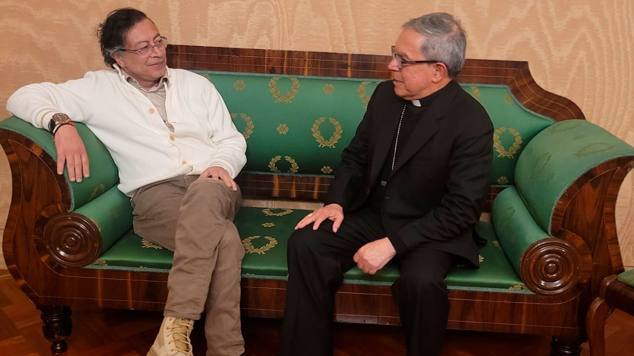 Petro se reúne con la Iglesia católica para abrir camino a un gran encuentro institucional por la unidad nacional