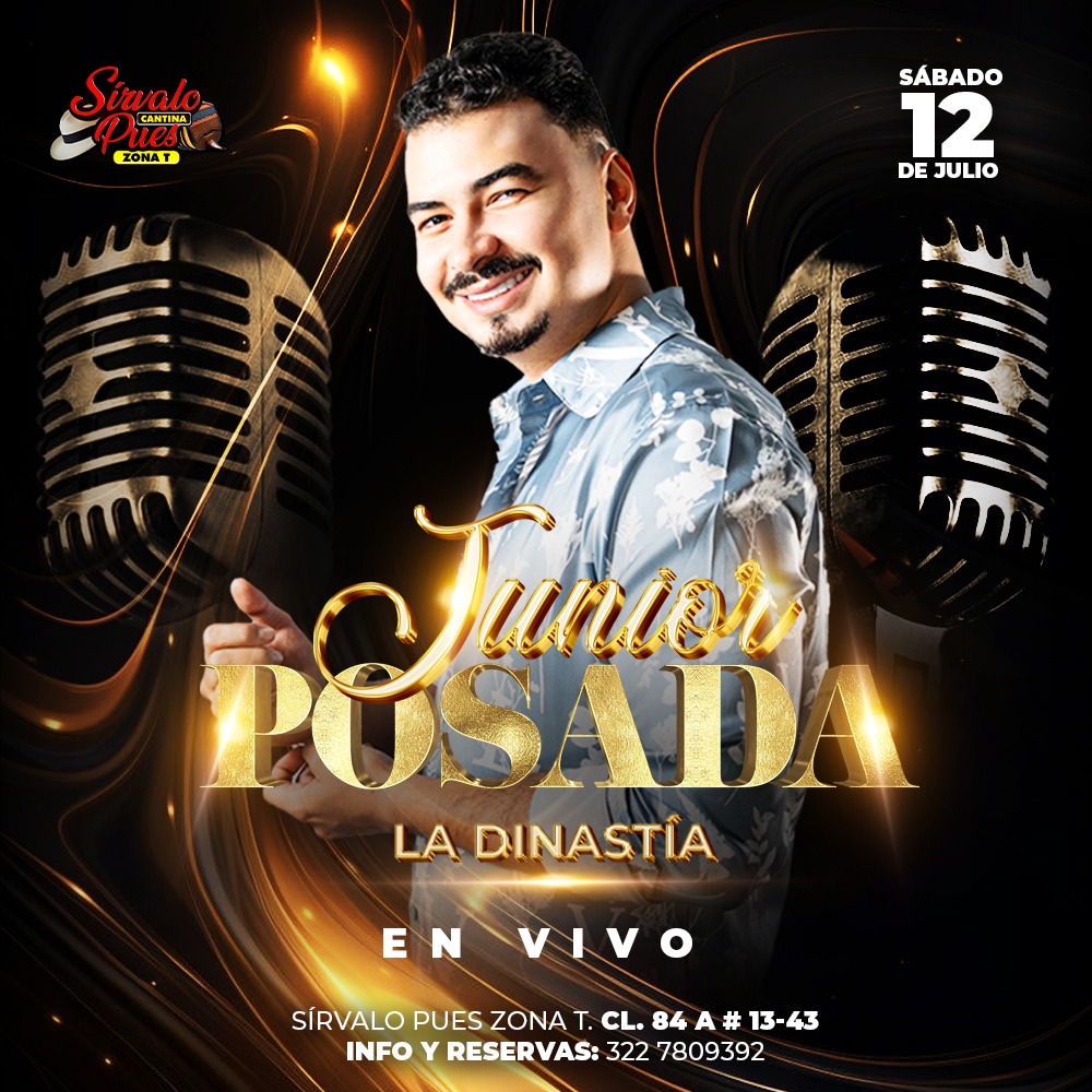 Junior Posada llega a Bogotá con todo el poder del despecho en una noche para la historia