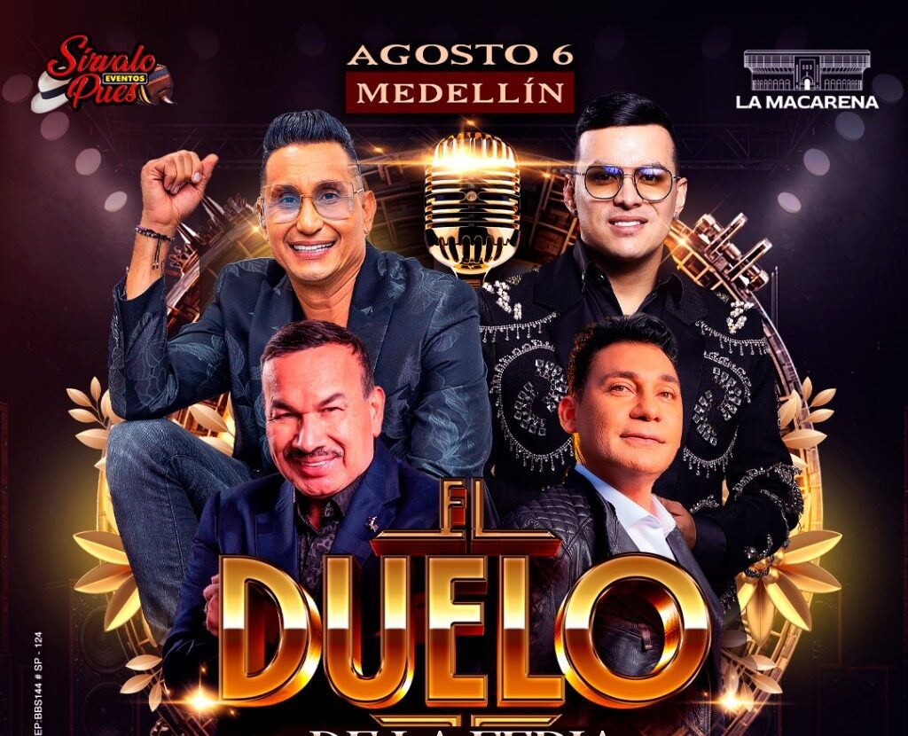 Medellín será epicentro del duelo musical más esperado en la Feria de las Flores con los titanes del vallenato y la música popular