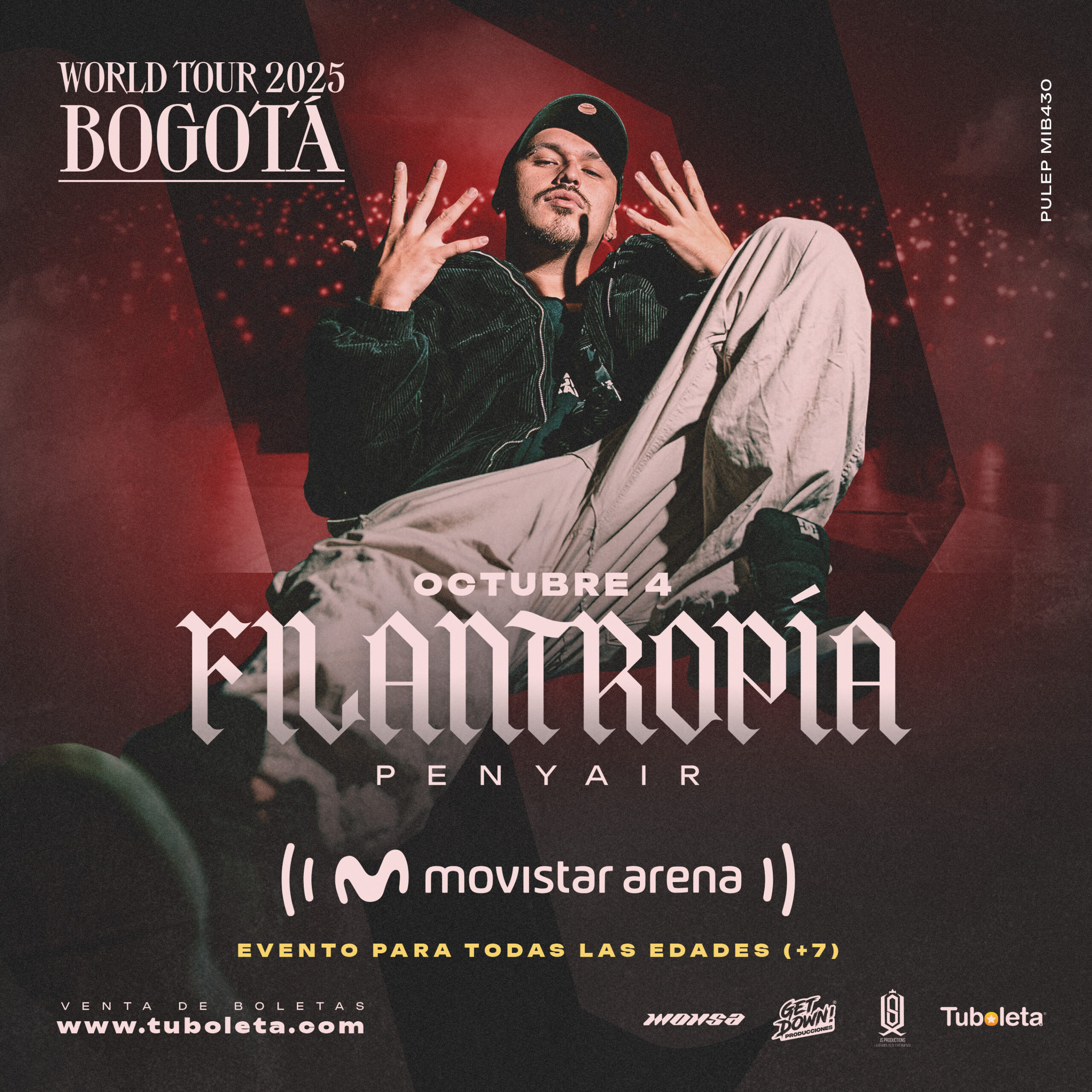 Penyair anuncia concierto en el Movistar Arena como parte de su gira mundial “Filantropía World Tour”