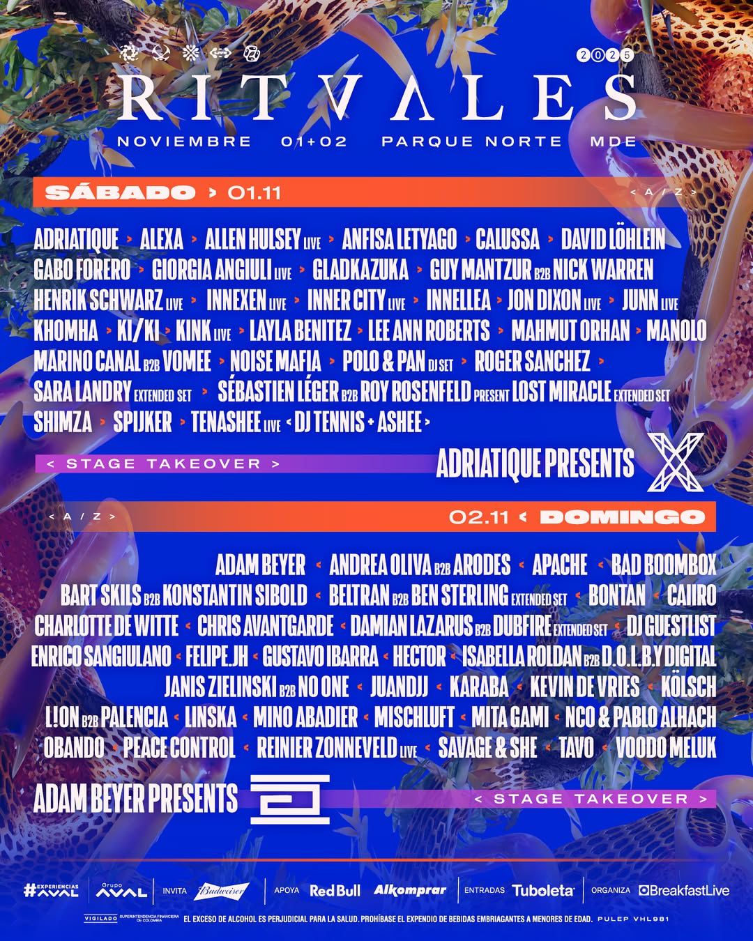 Ritvales 2025 anuncia cartel por días y prepara a Medellín para la fiesta electrónica más grande de Colombia