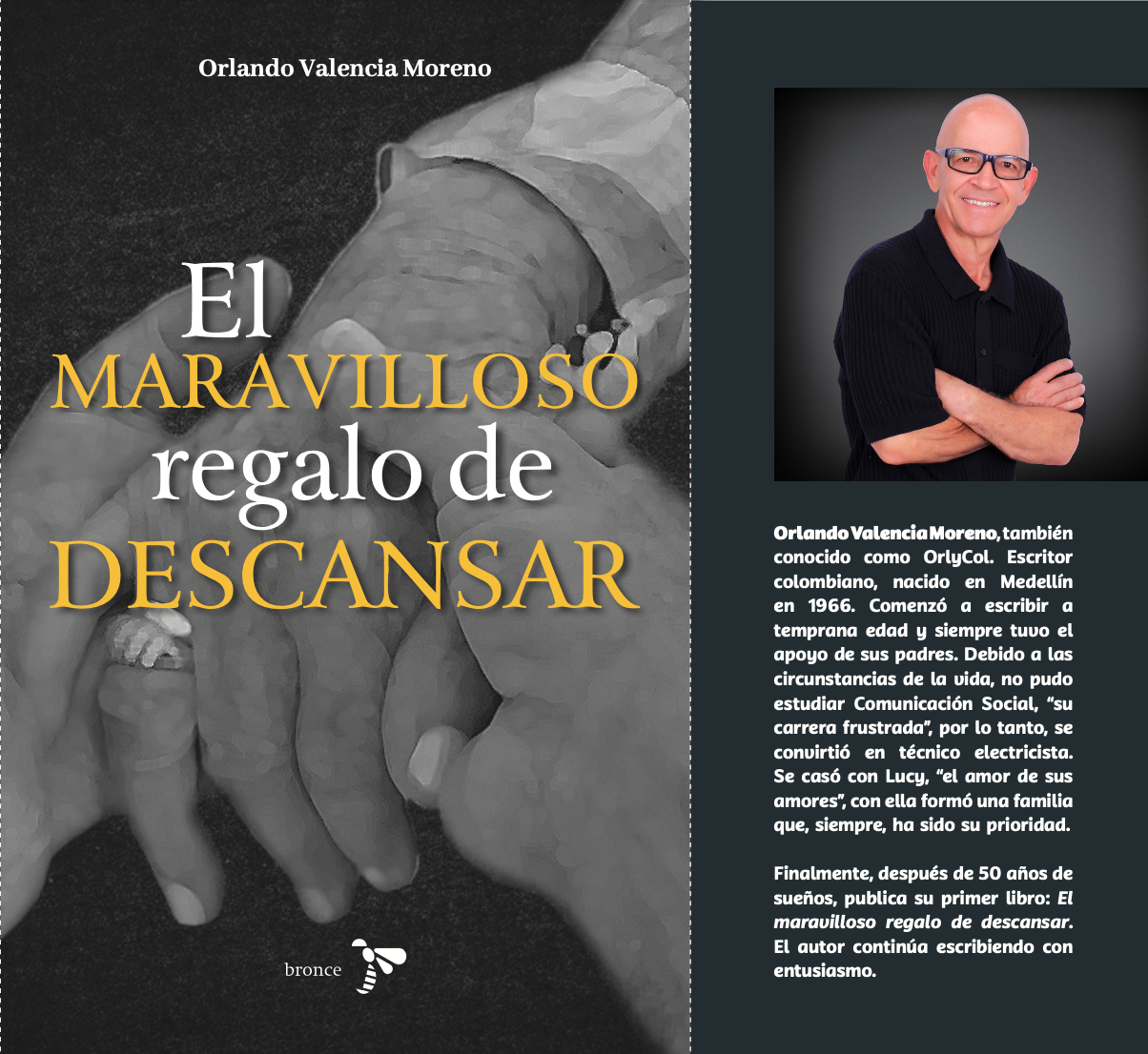 Orlando Valencia lanza “El maravilloso regalo de descansar” un libro que transforma el duelo en amor