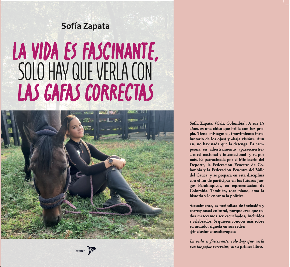 Del bullying al podio la adolescente con baja visión que convirtió su historia en un libro para inspirar inclusión