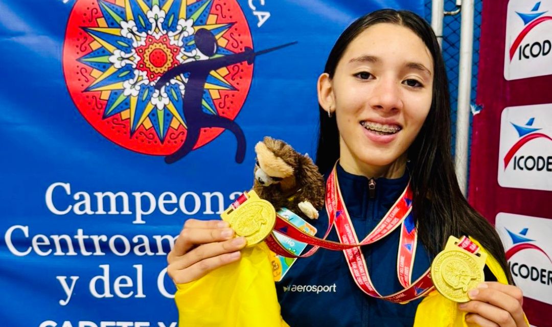 María José Verdesoto, la esgrimista colombiana que a sus 14 años ya domina el florete en Suramérica y Centroamérica
