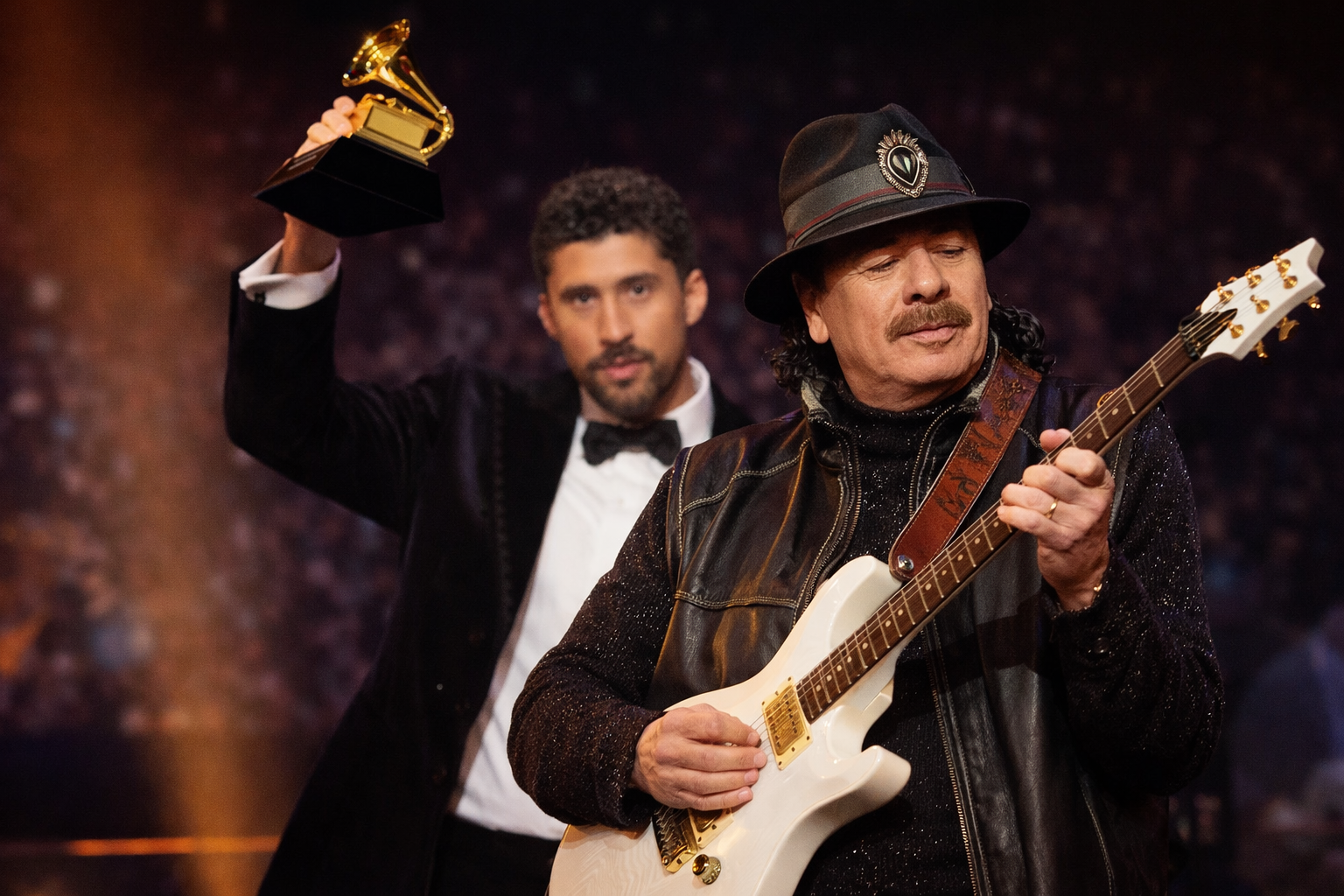 La histórica coincidencia que pone a Carlos Santana en la conversación global tras el triunfo de Bad Bunny en los Grammy 2026