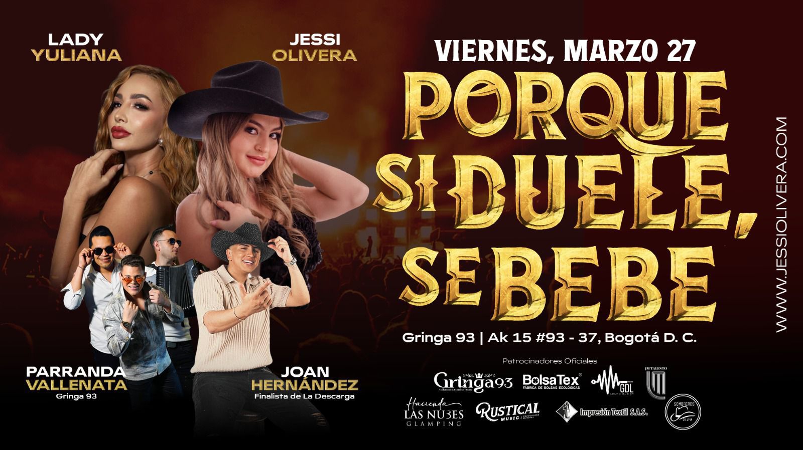 Jessi Olivera se prepara para su primer gran concierto en Bogotá con invitados de lujo