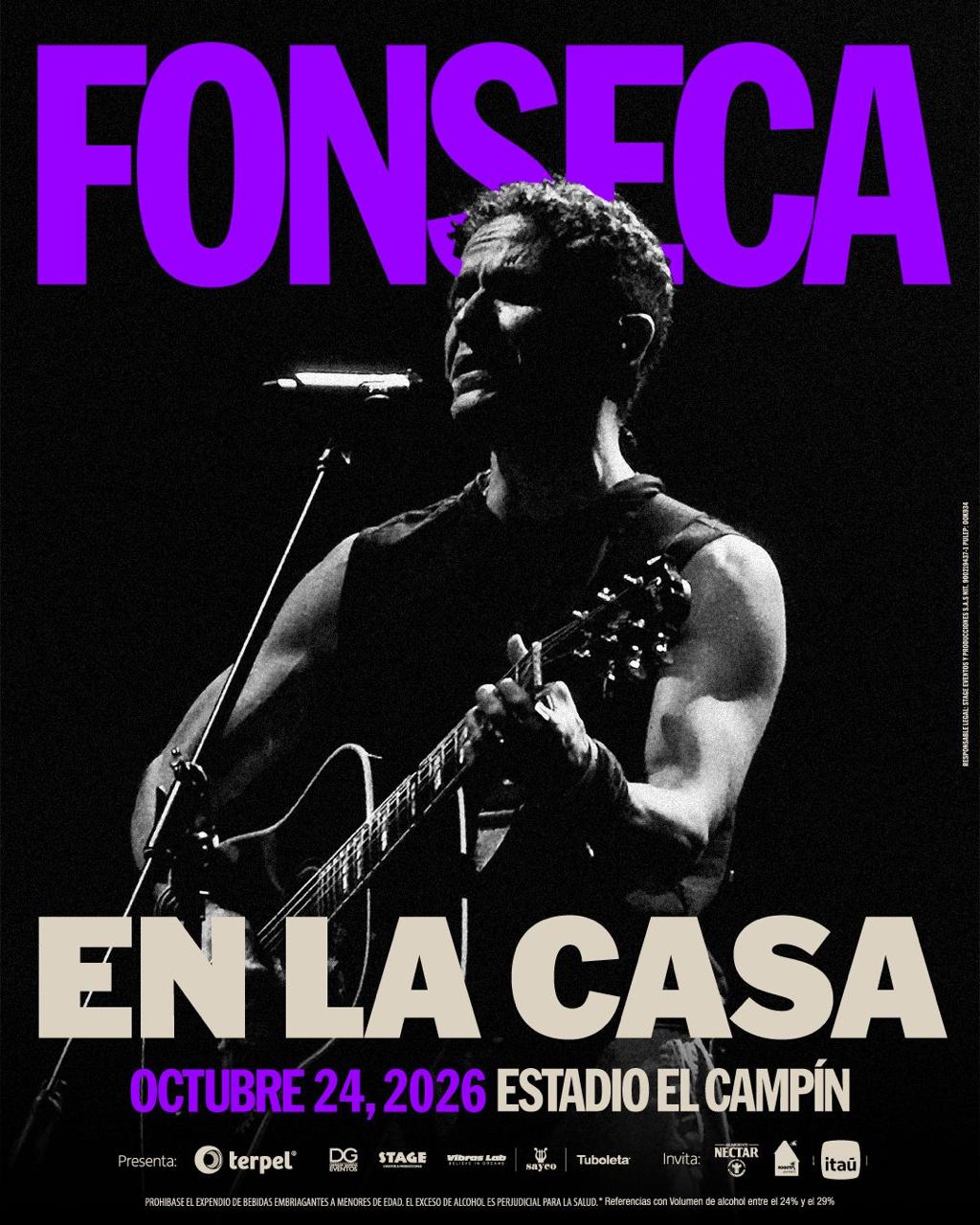 Fonseca anuncia su primer concierto en el estadio El Campín con “Fonseca en la Casa”