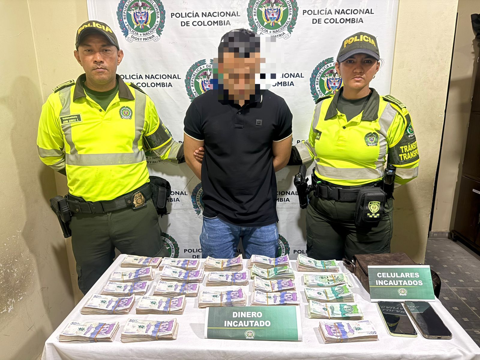 Autoridades decomisan más de cien millones de pesos en operativo de control vial en el Atlántico