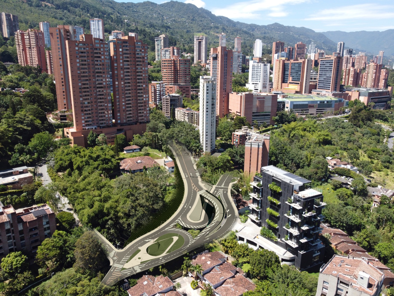Medellín impulsa nueva obra vial en El Poblado para mejorar movilidad y reducir congestión