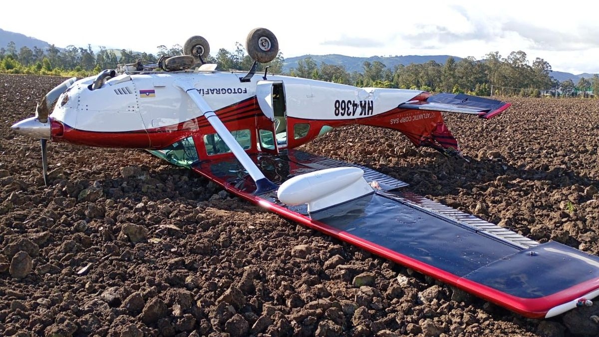 Investigan accidente de avioneta en Gachancipá mientras organismos de socorro atienden la emergencia