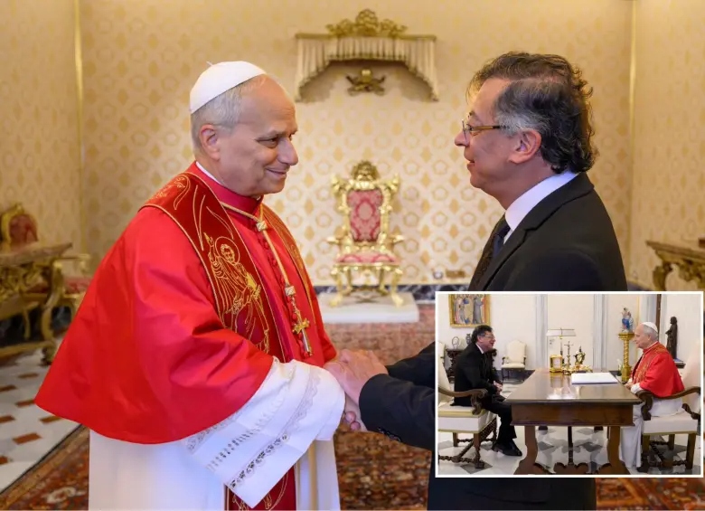 Petro se reúne con el papa León XIV en el Vaticano y pone sobre la mesa la paz, el crimen organizado y la crisis climática
