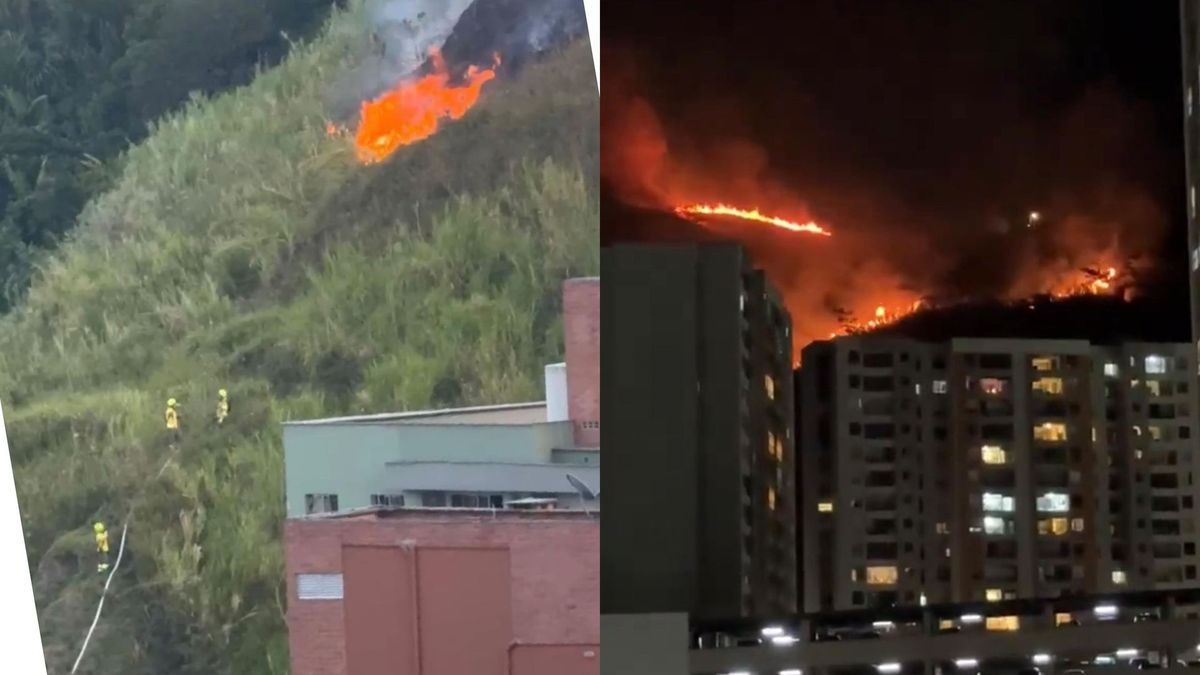 Tres incendios forestales pusieron en alerta a Medellín durante la tarde