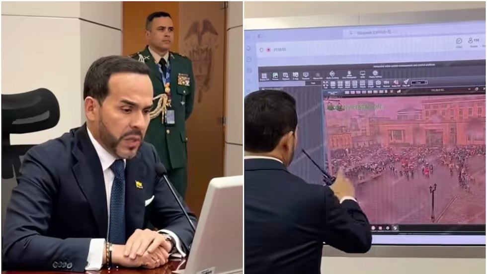 Abelardo de la Espriella siguió las marchas desde la Casa de Nariño y un detalle llamó la atención