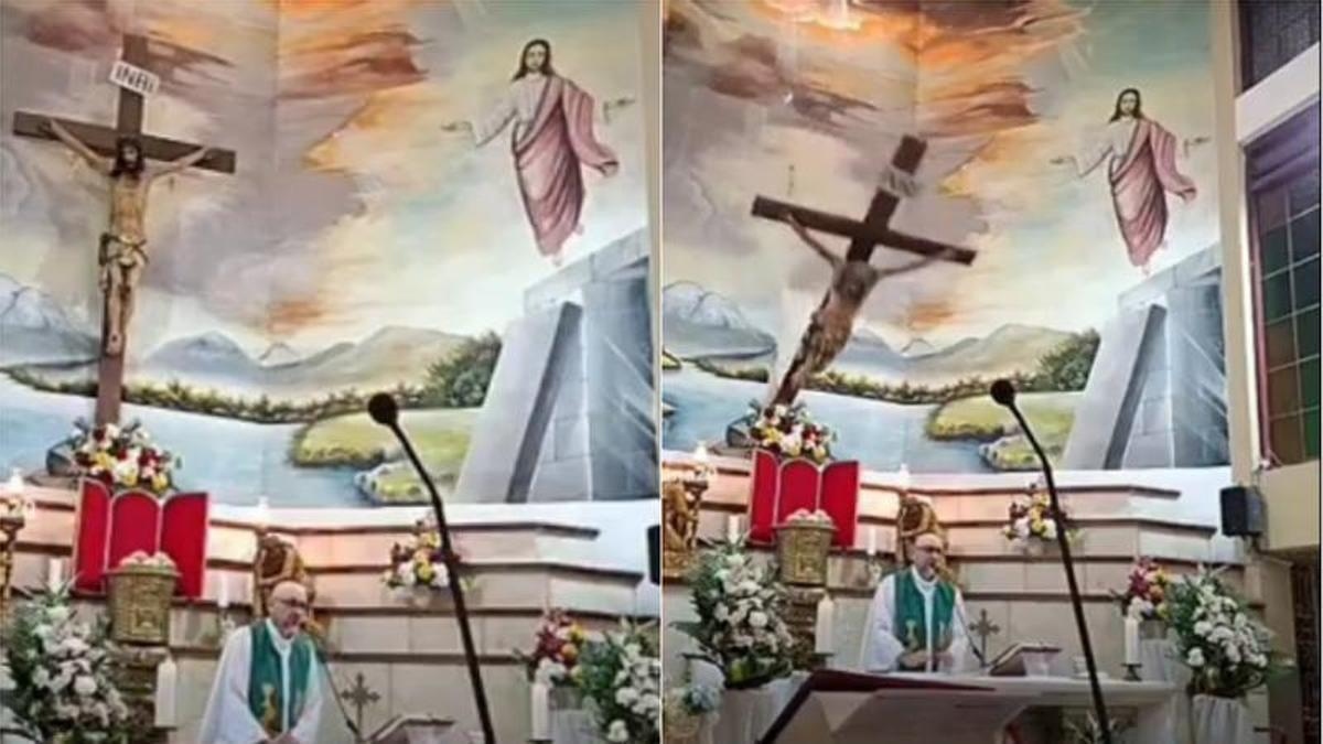 Sacerdote muere durante una misa en Ecuador tras caerle una cruz del altar